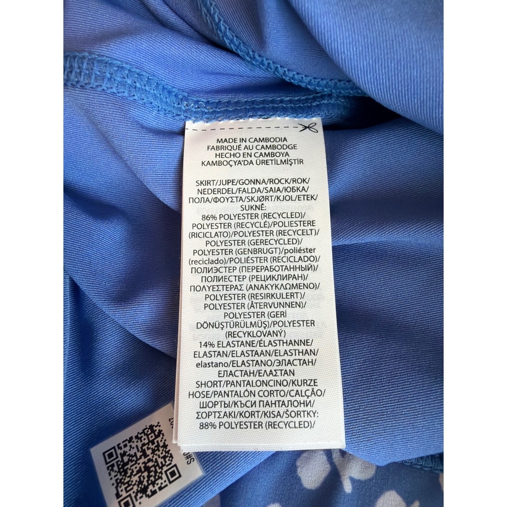 RLX Ralph Lauren Golf Concept 1 Skort Blue Multi Floral Water Repellent XL NEW - Picture 8 of 8